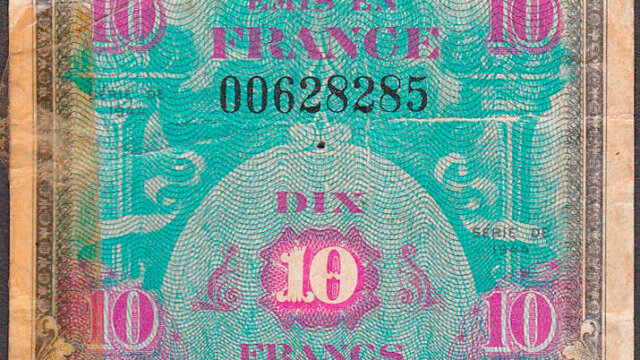 10 francs Drapeau type 1944