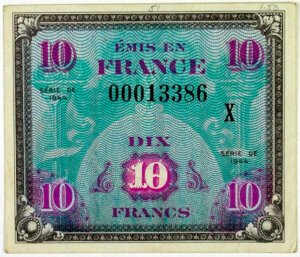 10 francs Drapeau type 1944