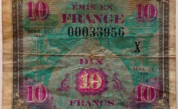 10 francs Drapeau type 1944