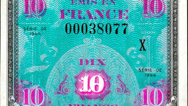 10 francs Drapeau type 1944