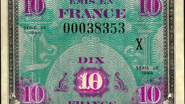 10 francs Drapeau type 1944