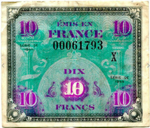 10 francs Drapeau type 1944