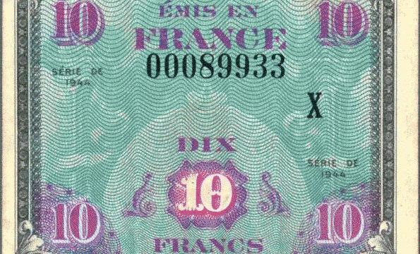 10 francs Drapeau type 1944