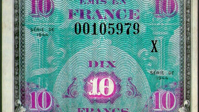 10 francs Drapeau type 1944