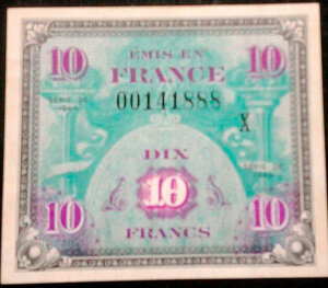 10 francs Drapeau type 1944