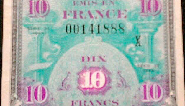 10 francs Drapeau type 1944