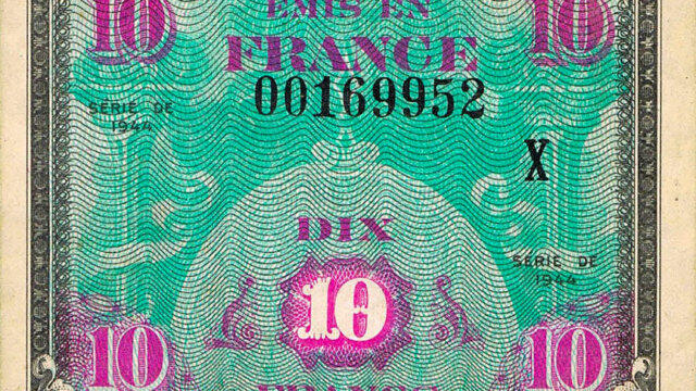 10 francs Drapeau type 1944