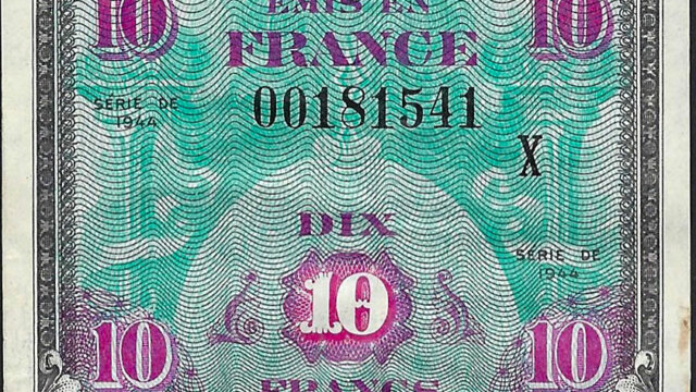 10 francs Drapeau type 1944