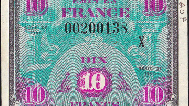 10 francs Drapeau type 1944