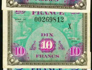 10 francs Drapeau type 1944