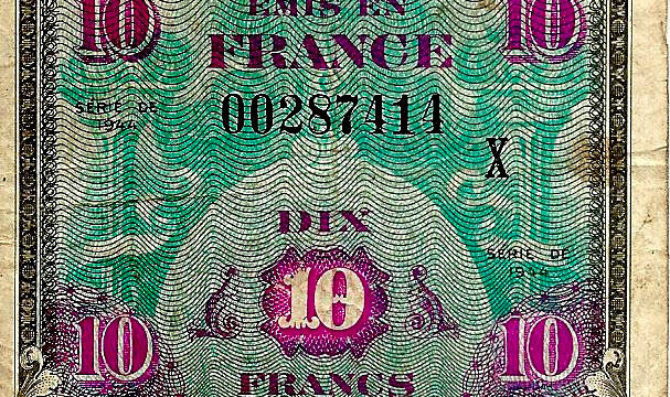 10 francs Drapeau type 1944