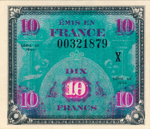 10 francs Drapeau type 1944