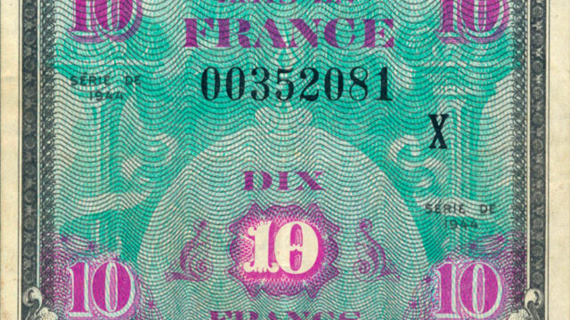 10 francs Drapeau type 1944