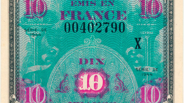 10 francs Drapeau type 1944