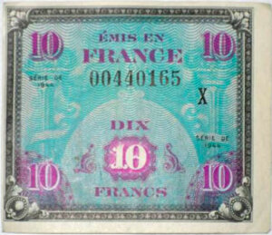 10 francs Drapeau type 1944