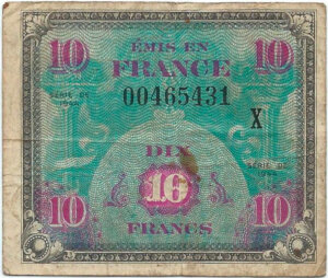 10 francs Drapeau type 1944