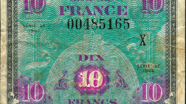 10 francs Drapeau type 1944