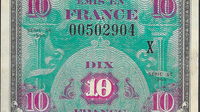 10 francs Drapeau type 1944