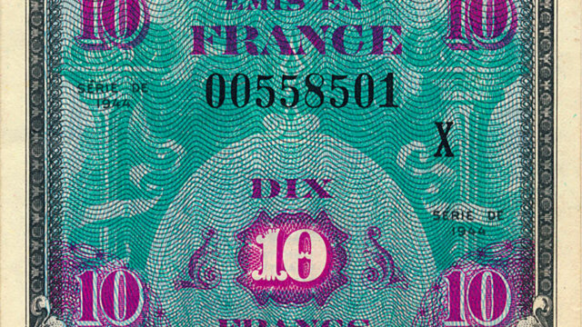 10 francs Drapeau type 1944