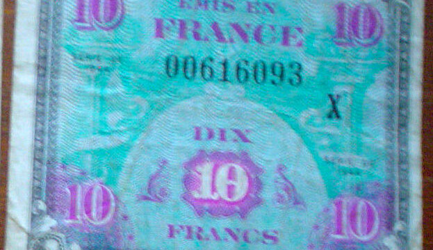 10 francs Drapeau type 1944