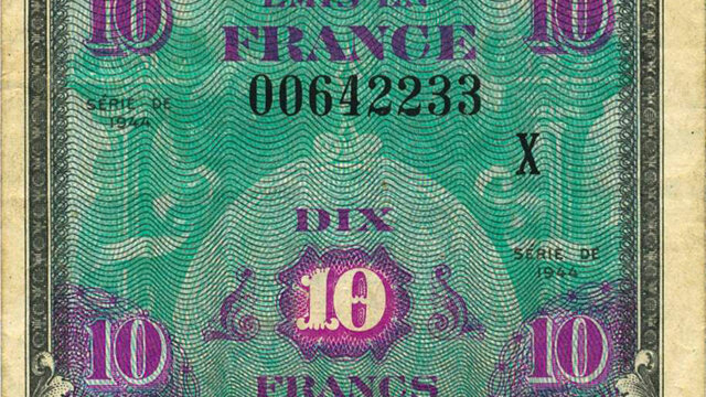 10 francs Drapeau type 1944