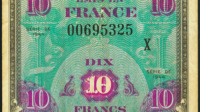 10 francs Drapeau type 1944