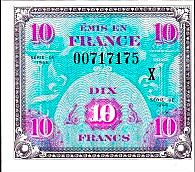 10 francs Drapeau type 1944