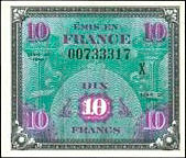 10 francs Drapeau type 1944