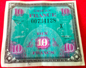 10 francs Drapeau type 1944