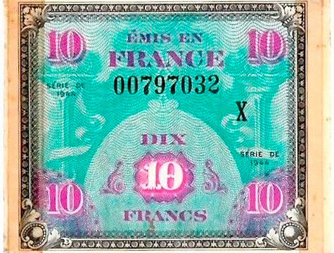 10 francs Drapeau type 1944