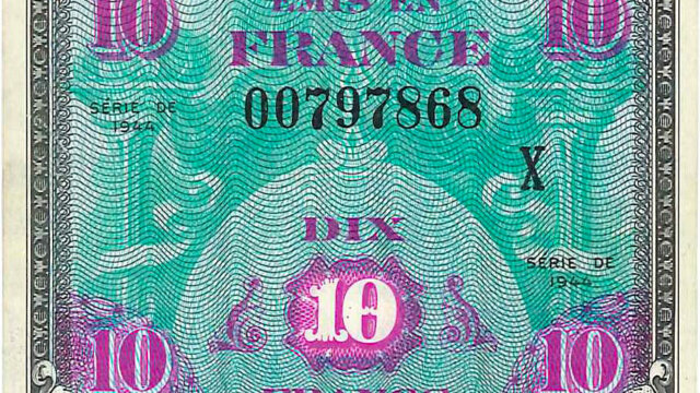 10 francs Drapeau type 1944