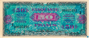 50 francs Drapeau type 1944