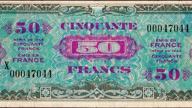 50 francs Drapeau type 1944