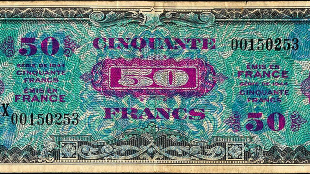 50 francs Drapeau type 1944