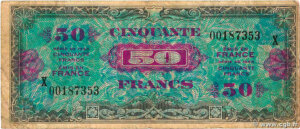 50 francs Drapeau type 1944