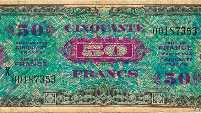 50 francs Drapeau type 1944