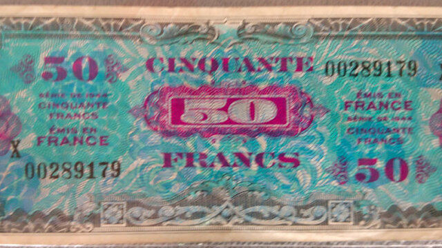 50 francs Drapeau type 1944