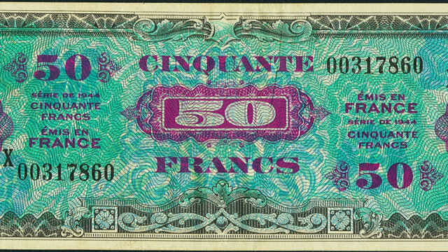 50 francs Drapeau type 1944