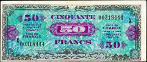 50 francs Drapeau type 1944