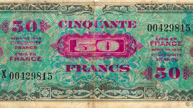 50 francs Drapeau type 1944