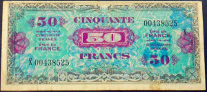 50 francs Drapeau type 1944