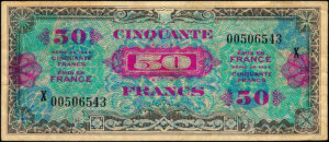 50 francs Drapeau type 1944