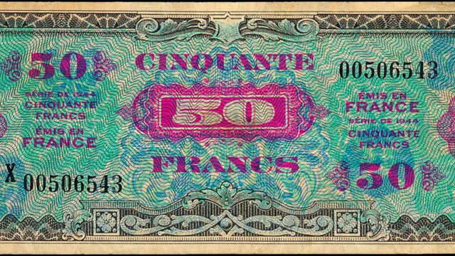 50 francs Drapeau type 1944