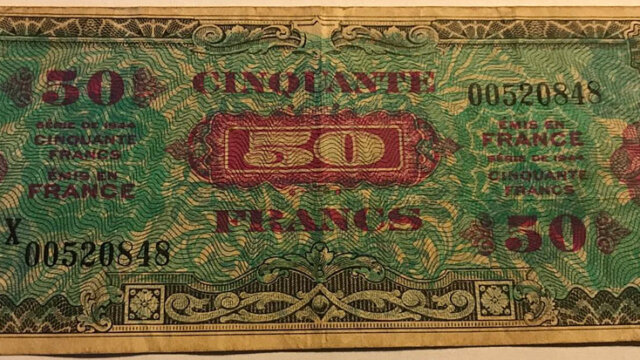 50 francs Drapeau type 1944