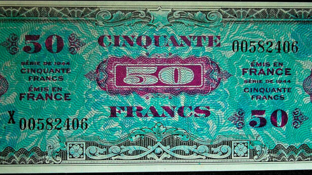 50 francs Drapeau type 1944