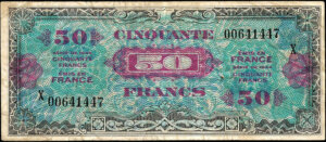 50 francs Drapeau type 1944