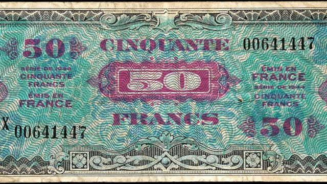 50 francs Drapeau type 1944