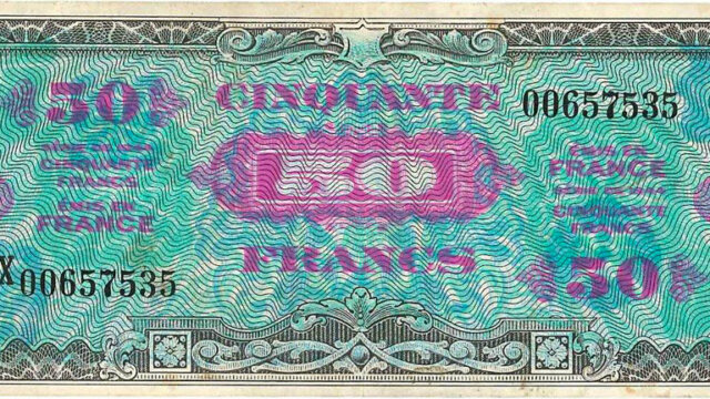 50 francs Drapeau type 1944