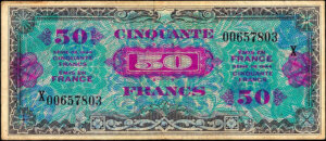 50 francs Drapeau type 1944