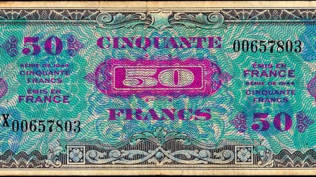 50 francs Drapeau type 1944